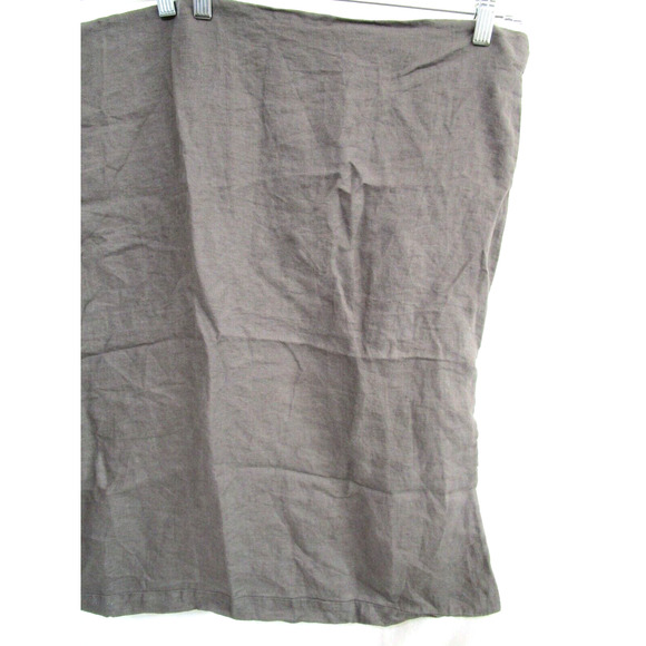 West Elm Gray 100% Linen Euro Pillow Sham - Picture 4 of 6